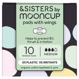 &SISTERS by Mooncup Organic Cotton Pads Medium/Day   10 per pack GOODS M&S   