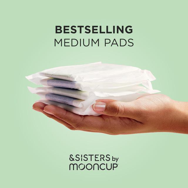 &SISTERS by Mooncup Organic Cotton Pads Medium/Day   10 per pack GOODS M&S   