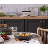 Habitat sage green stoneware pasta bowls set of 4, imported from the UK