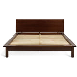 Habitat Akio Double Wooden Platform Bed Frame - Walnut