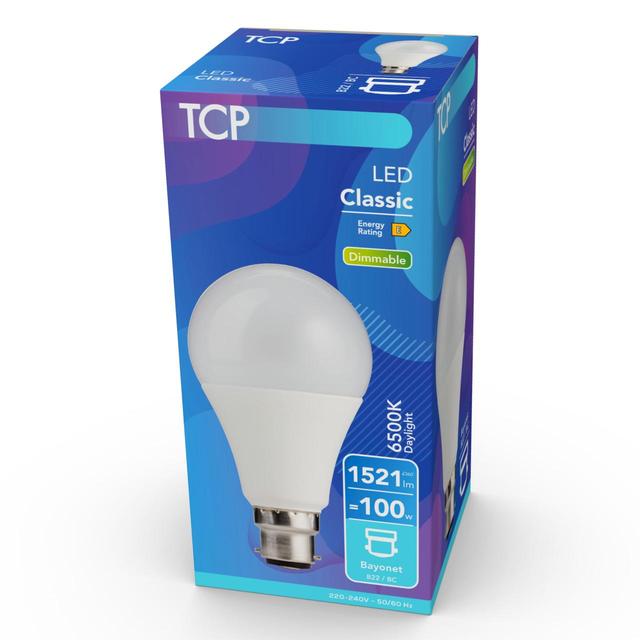 TCP Dimmable Daylight Bayonet 100W Light Bulb