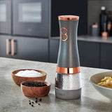 Tower Cavaletto Duo electric salt and pepper mill grey, imported from the UK