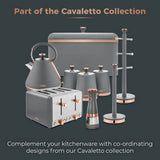Tower Cavaletto Duo electric salt and pepper mill grey, imported from the UK