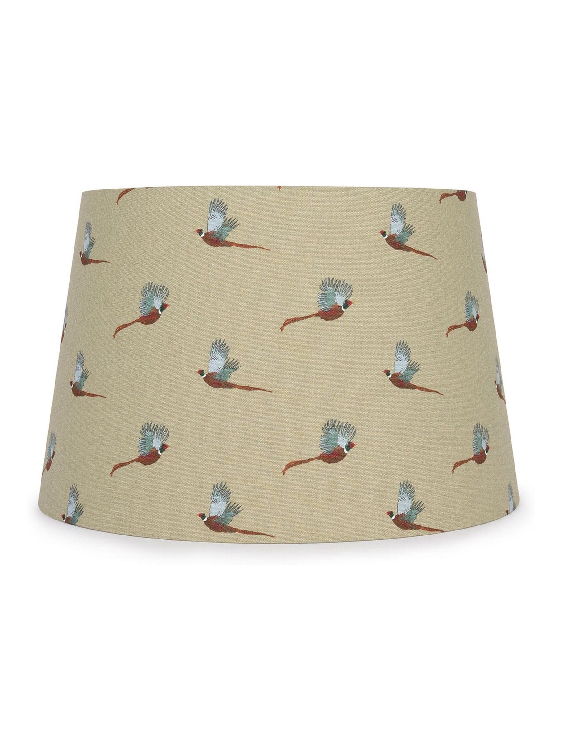 Sophie Allport Green Pheasant Tapered Large Lampshade