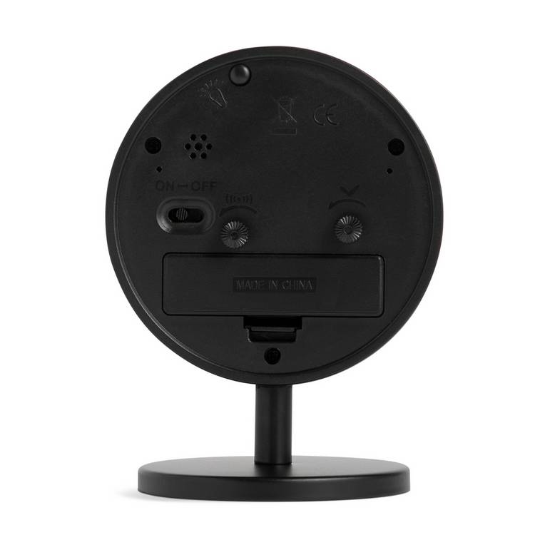 Habitat analogue alarm clock black and white (British brand)