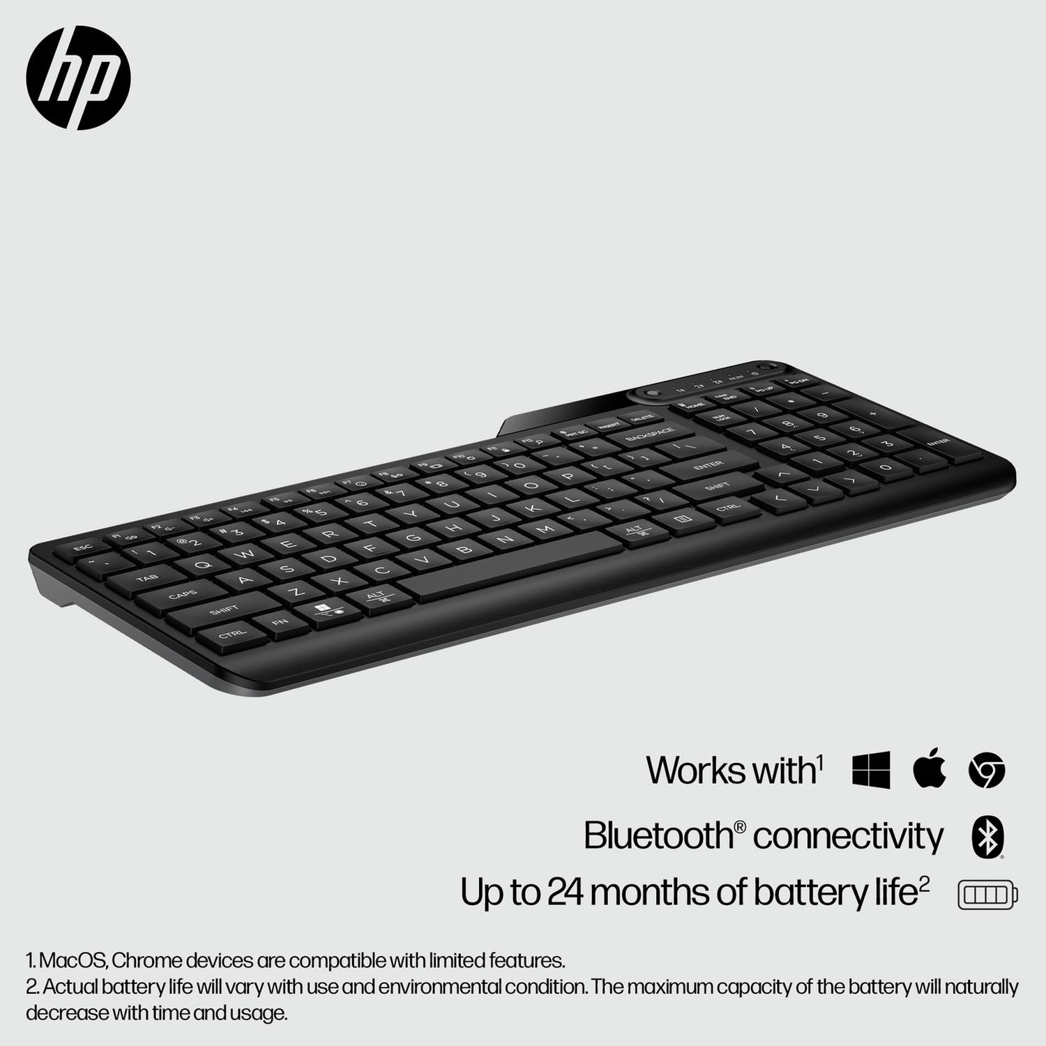 HP 460 wireless bluetooth keyboard black - British product