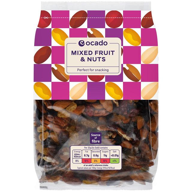 Ocado Mixed Fruit & Nuts   750g