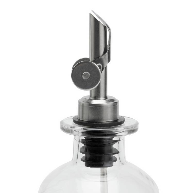 Habitat 0.5L glass oil pourer set of 2 with stand, imported from the UK