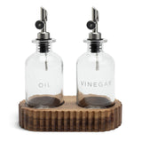 Habitat 0.5L glass oil pourer set of 2 with stand, imported from the UK