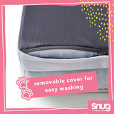 Snug large grey orthopedic pet bed (British brand)
