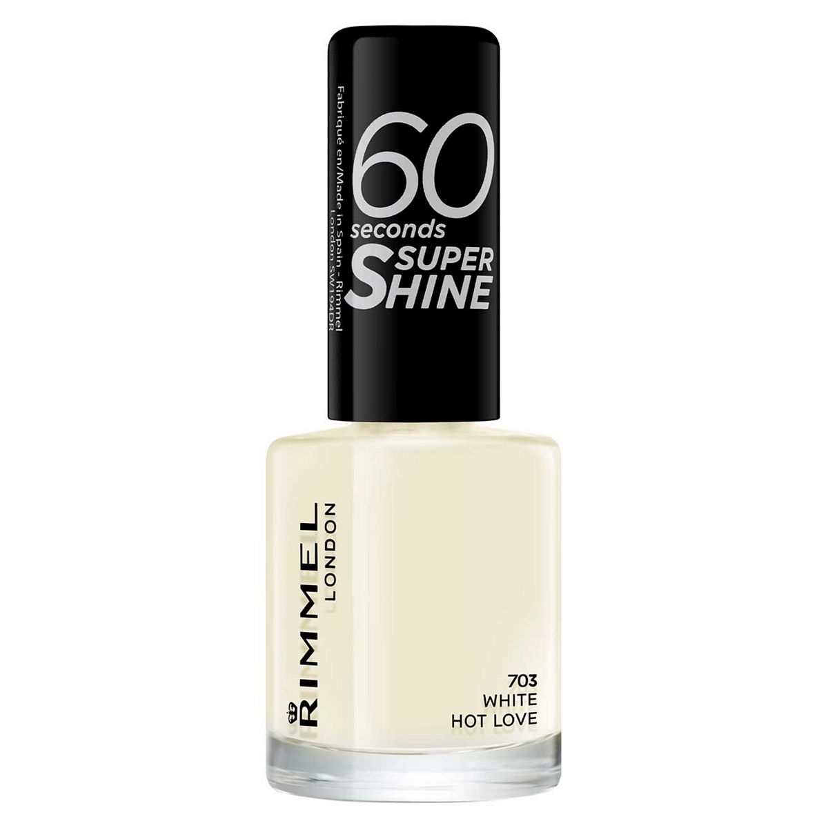 Rimmel 60 Seconds Super Shine Nail Polish White Hot Love GOODS Boots   