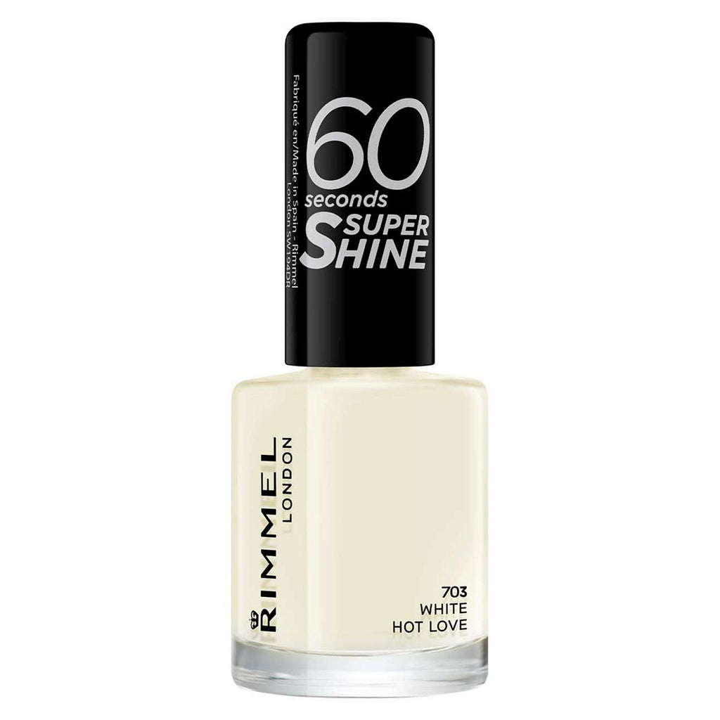 Rimmel 60 Seconds Super Shine Nail Polish White Hot Love