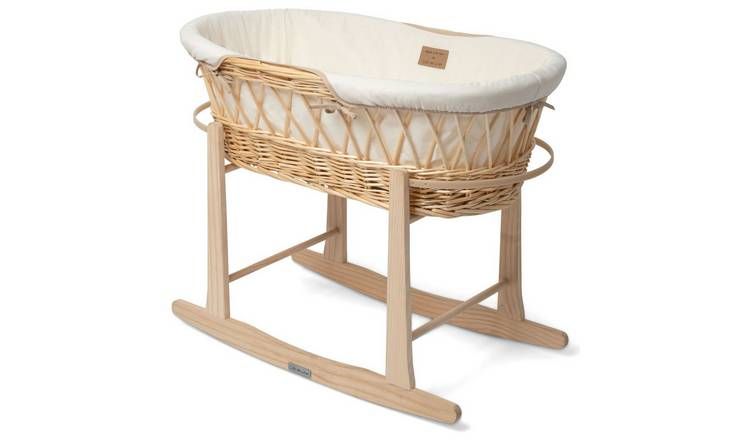 Clair de Lune Organic Wicker Moses - Cream GOODS Argos