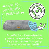 Snug grey pet bed small, imported from the UK