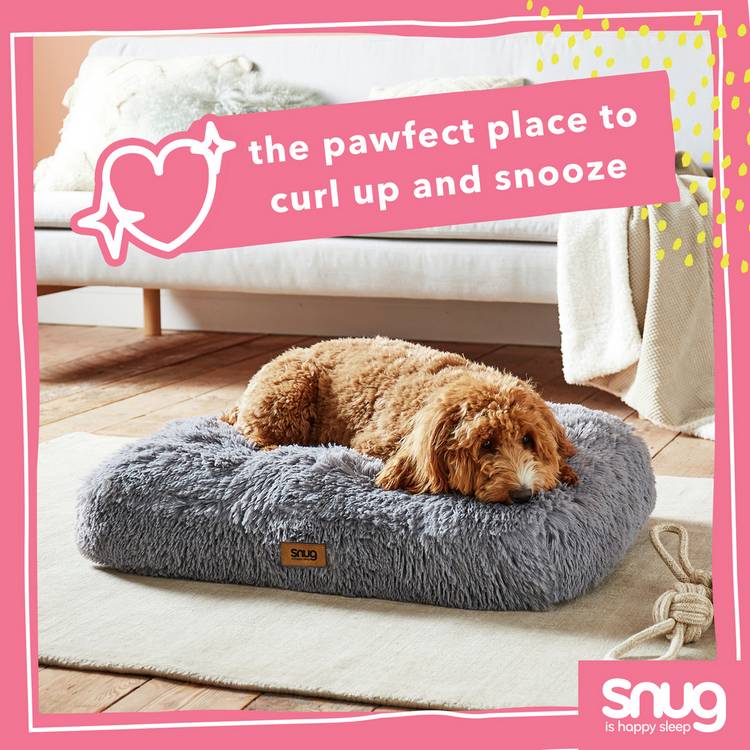 Snug grey pet bed small, imported from the UK