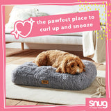 Snug grey pet bed small, imported from the UK