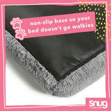 Snug grey pet bed small, imported from the UK