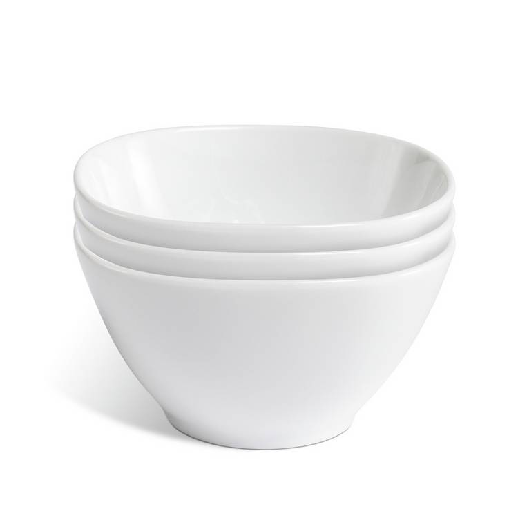 Sebastian Conran porcelain nibble bowls set of 3 11.5cm (British brand)