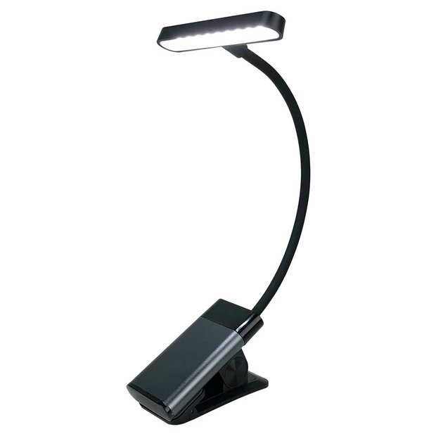 Xtralite Black rechargeable LED book light - British product