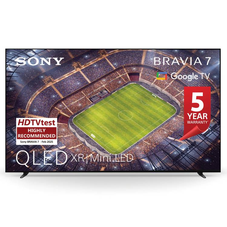 Sony 75 Inch K75XR70 BRAVIA 7 Smart 4K HDR QLED Freeview TV
