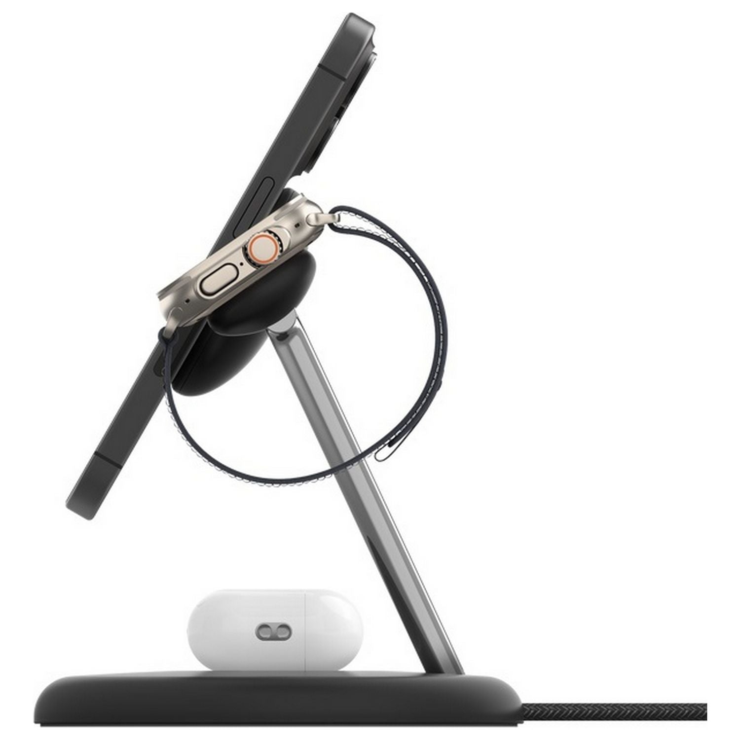 Belkin 3 in 1 MagSafe Compatible Qi2 Wireless Charger -Black