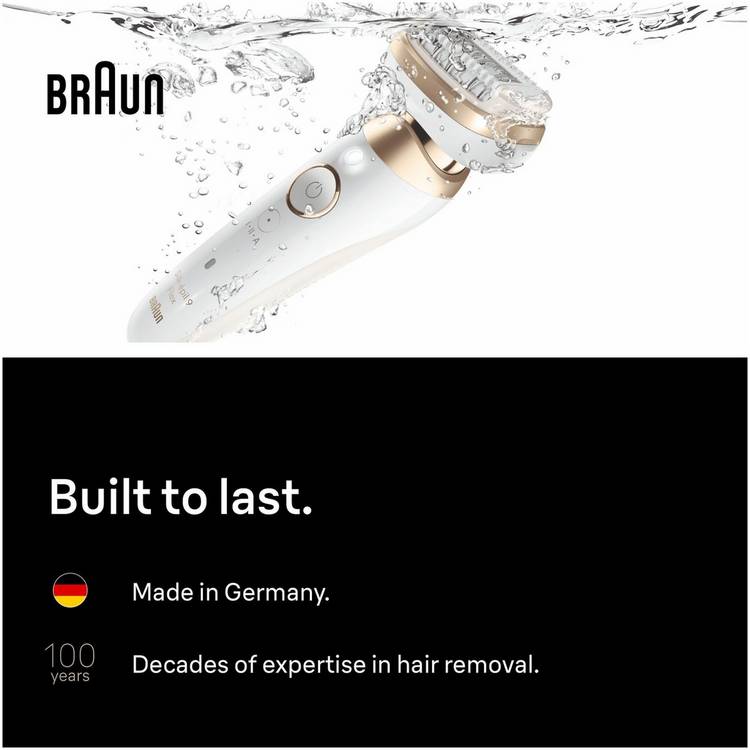 Braun Silk-epil 9 Flex epilator, imported from the UK