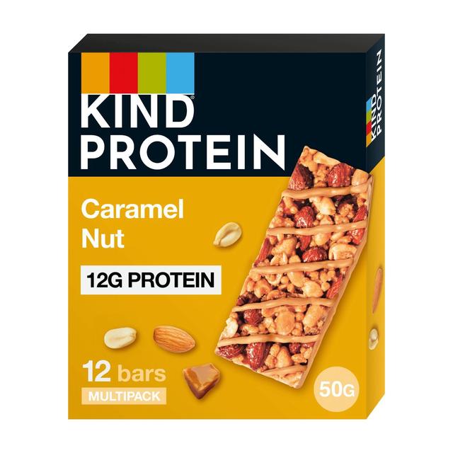 KIND Protein Caramel Nut Snack Bars Multipack   12 x 50g