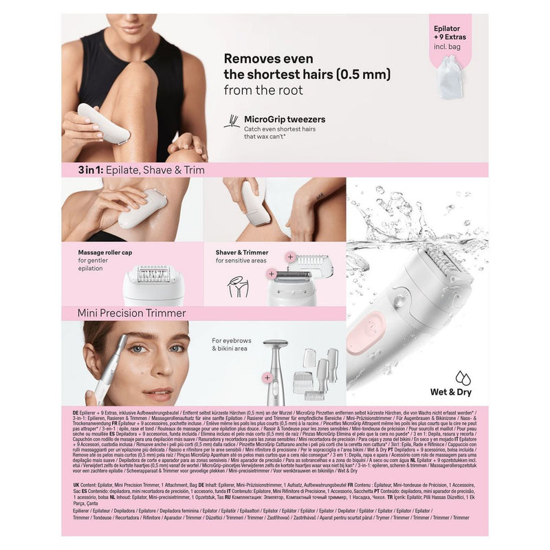 Braun Silk-epil 5 wet and dry cordless epilator - British product