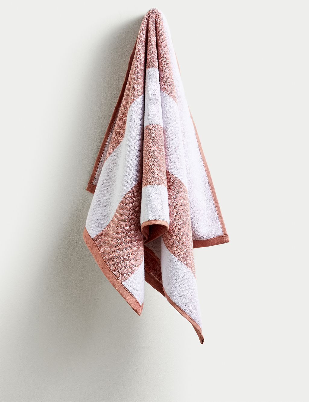 Pure Cotton Striped Towel Bathroom M&S   