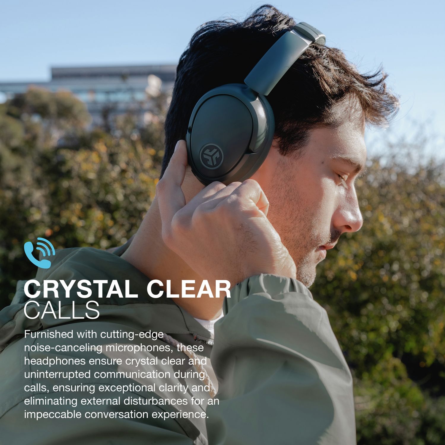 JLab JBuds Lux ANC wireless headphones in Sage - British product