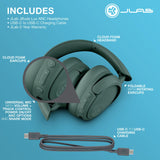 JLab JBuds Lux ANC wireless headphones in Sage - British product
