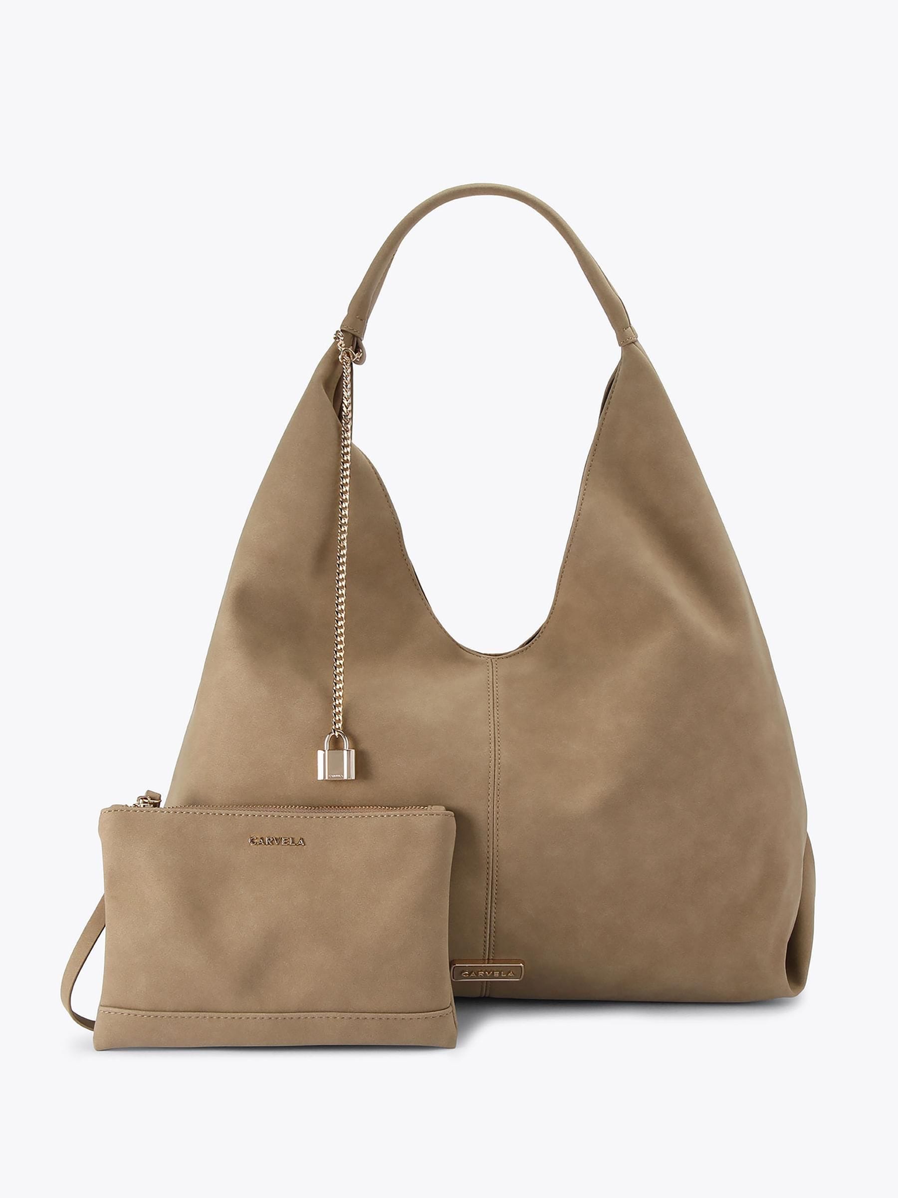 Carvela Camel Brown Cassia Hobo Bag
