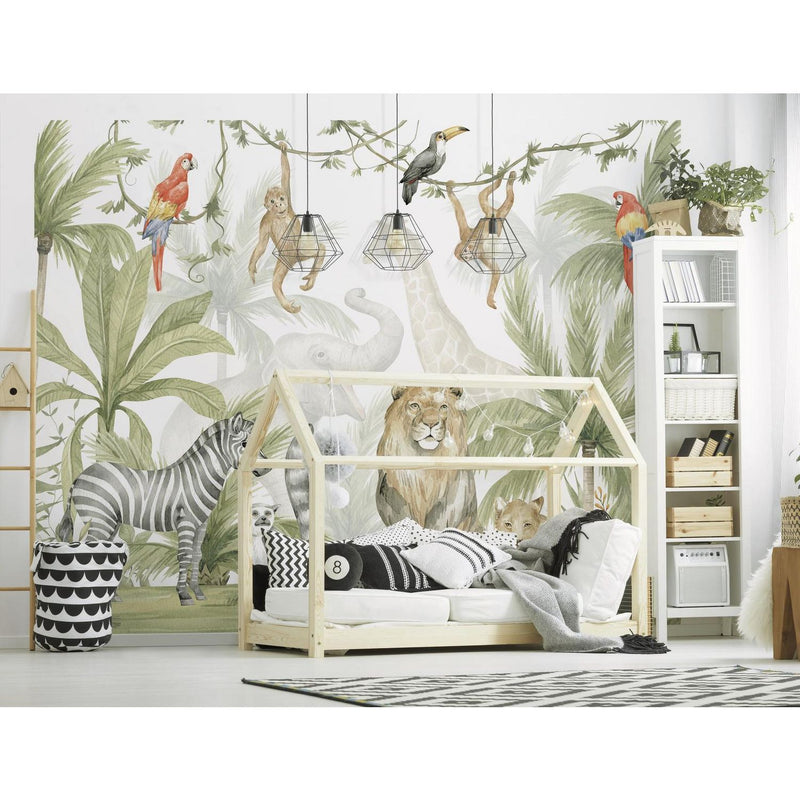 Walltastic Jungle Safari wall mural 8x10 ft, imported from the UK