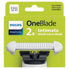 Philips OneBlade Intimate Blade 2 Pack, imported from the UK