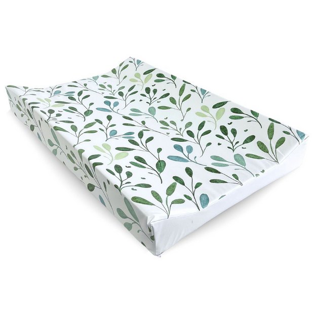Clair De Lune wedge changing mat olive leaf print - British product