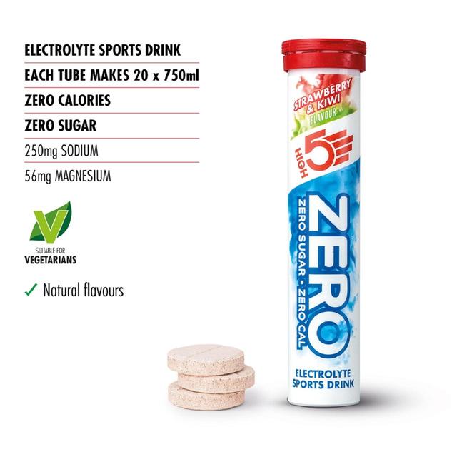 HIGH5 ZERO Strawberry & Kiwi Electrolyte Sports Drink Tablets 20 tab    20 per pack