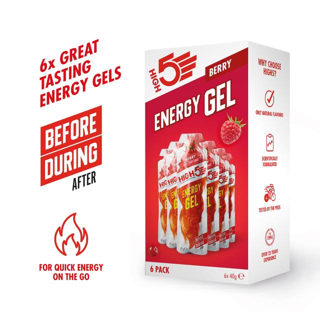 HIGH5 Energy Gel Berry 40g   6 x 44g GOODS M&S   