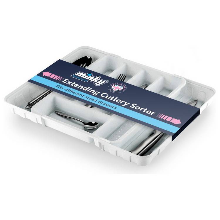 Minky extending cutlery sorter 7 compartments, imported from the UK