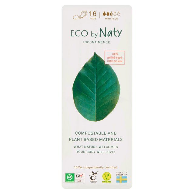 Eco By Naty Incontinence Pads Mini Plus   16 per pack GOODS M&S   