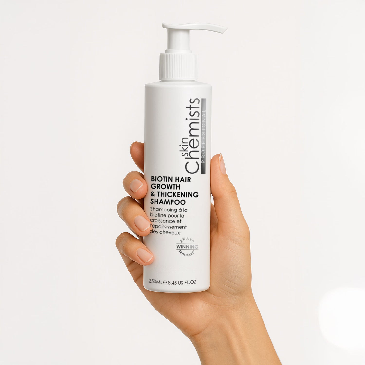 skinChemists Biotin Shampoo 250ml, imported from the UK