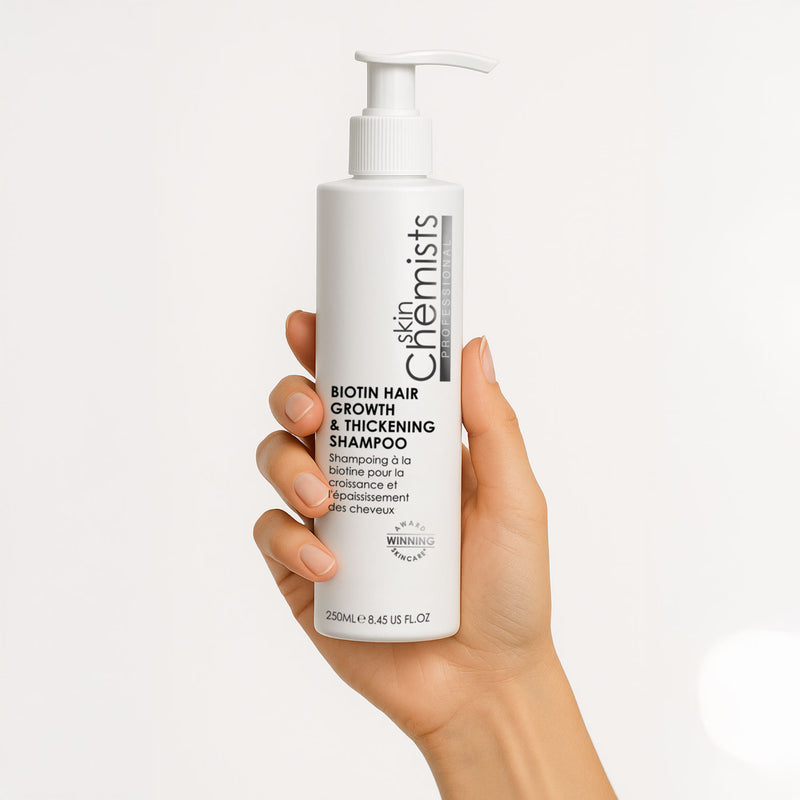 skinChemists Biotin Shampoo 250ml, imported from the UK
