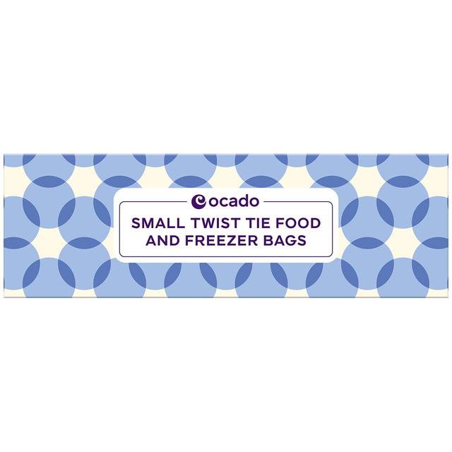 Ocado Small Twist Tie Food & Freezer Bags   80 per pack