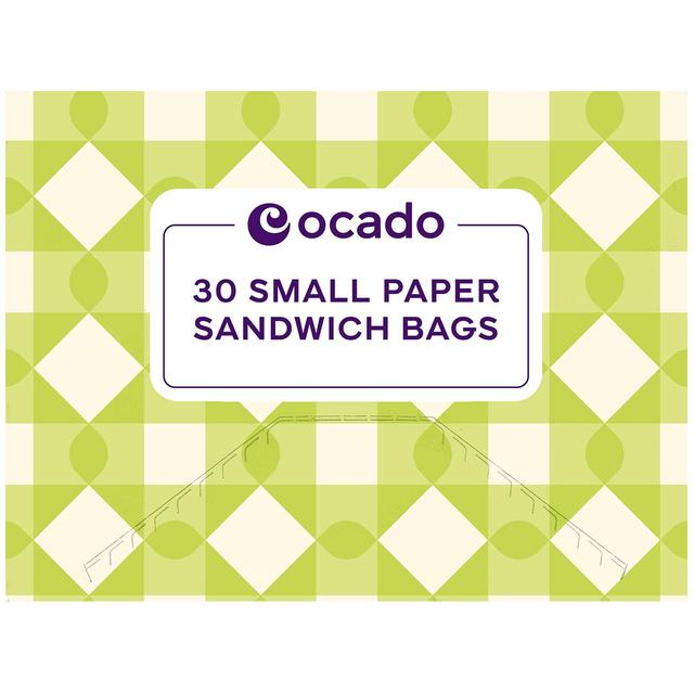 Ocado Small Paper Sandwich Bags   30 per pack