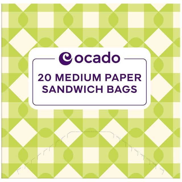 Ocado Medium Paper Sandwich Bags   20 per pack GOODS M&S   