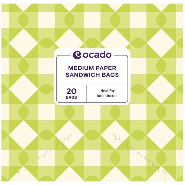 Ocado Medium Paper Sandwich Bags   20 per pack GOODS M&S   