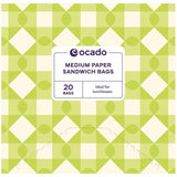 Ocado Medium Paper Sandwich Bags   20 per pack GOODS M&S   