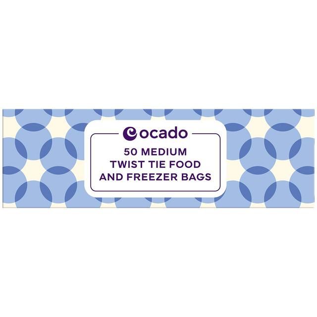 Ocado Medium Twist Tie Food & Freezer Bags    50 per pack GOODS M&S   