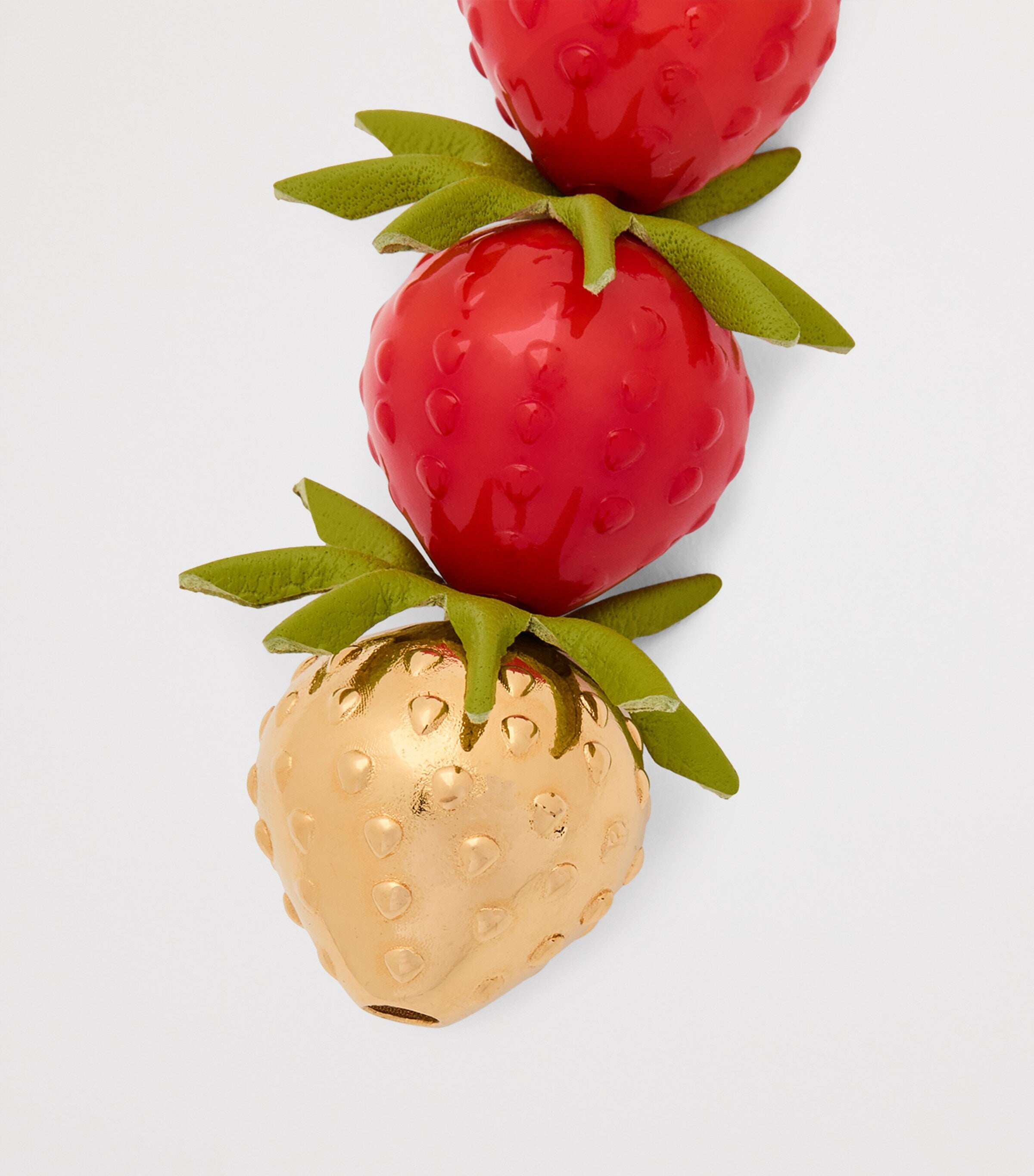 LOEWE calfskin strawberry bag charm, UK version