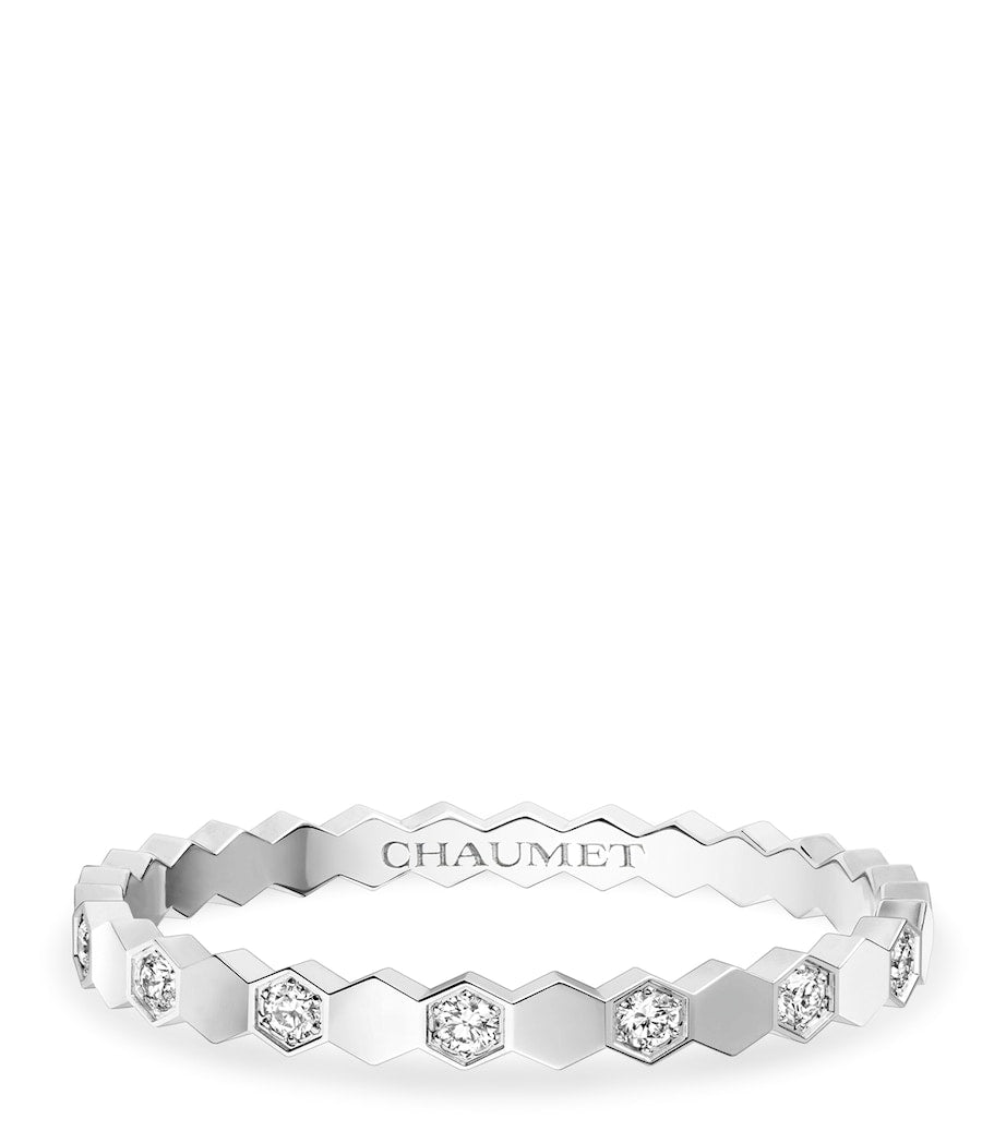Chaumet white gold diamond Bee de Chaumet ring, UK version