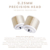 Sensse microneedling replacement heads 0.25mm pack of 2, imported from the UK